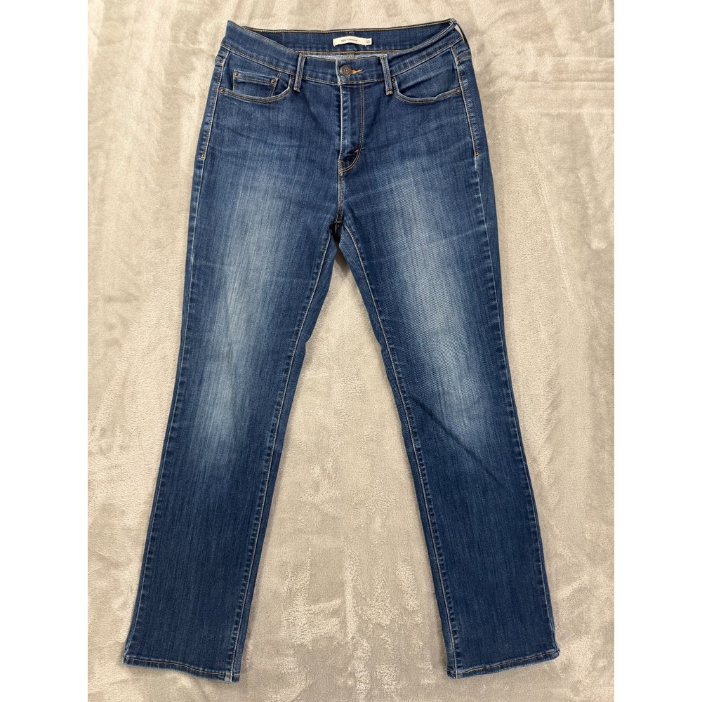 Levis 505 Jeans Womens W30 L32 Comfort Stretch Viscose Blend Western Ranch Blue